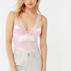 out from under cardogen pink lace bodysuit